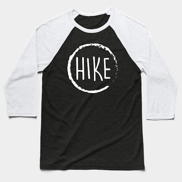 Hiking Baseball T-Shirt by abbyhikeshop